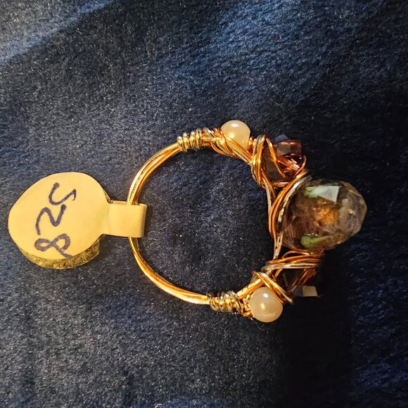 Natural Stone handmade ring - Picture 2 of 5